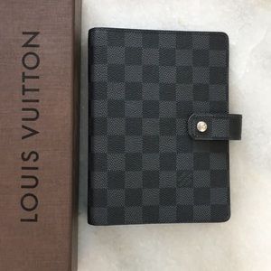 Louis Vuitton Medium Ring Agenda Damier Graphite